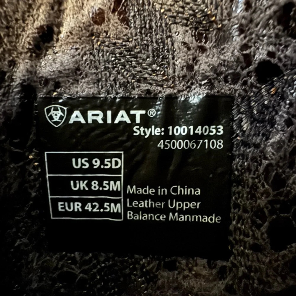 Ariat Mens boots: ATS Pro, Tycoon model 9.5 D - Picture 8 of 10